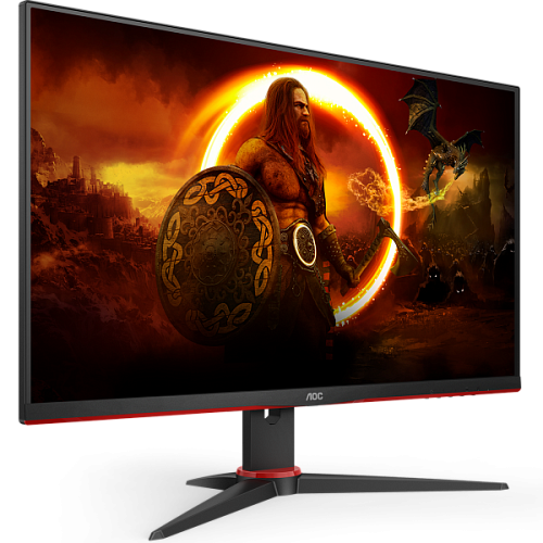 23,8" AOC 24G2ZE 1920x1080 240Гц IPS WLED 16:9 1ms 2*HDMI DP 1000:1 80M:1 178/178 350cd Black/Red