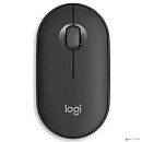 Мышь Logitech Pebble 2 M350S графитовый оптическая (4000dpi) silent беспроводная BT USB для ноутбука (2but)