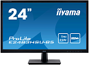 24" Iiyama ProLite E2483HSU-B5 1920x1080@75Hz TN LED 16:9 1ms VGA HDMI DP 2*USB2.0 100M:1 1000:1 178/178 250cd Tilt Speakers Black