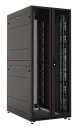 Шкаф серверный ЦМО (ШТК-СП-42.8.12-88АА-9005) напольный 42U 800x1200мм пер.дв.перфор. 2 бок.пан. задн.дв.перфор. направл.под винты 1350кг черный 883мм