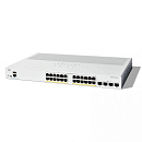 Коммутатор CISCO Catalyst 1200 24x10/100/1000 RJ-45 PoE+, 4x10G SFP+ uplinks, PoE+ 195W, Rack Mounting kit, Fanless, C1200-24P-4X