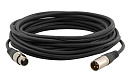 Аудио кабель [95-1211001] Kramer Electronics C-XLQM/XLQF-1 с разъемами XLR (Вилка - Розетка), 0.3 м