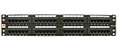 Патч-панель Патч-панель LANMASTER 48 портов, UTP, кат.5E, 2U