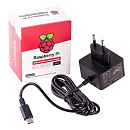 Raspberry 187-3417 Блок питания Official Power Supply Retail, Black, 5.1V, 3A, Cable 1.5 m, USB Type С output jack, для Raspberry Pi 4 B (14886)
