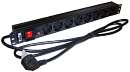Блок розеток 19" 8 шт., 16A 250V, шнур питания 1.8 м