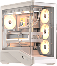 корпус Formula V Line Crystal U9 PA White, ATX, TYPE-C*1, USB3.0*2, Curved Glass, SIDE 3x PERFORMANCE ARGB, REAR 1x PERFORMANCE ARGB