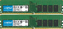 Память оперативная Crucial 16GB Kit (8GBx2) DDR4 2666 MT/s (PC4-21300) CL19 SR x8 Unbuffered DIMM 288pin