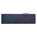 Клавиатура Oklick 420MRL черный USB slim Multimedia LED [1091226]