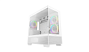 корпус Deepcool CG380 3F WH без БП, боковое окно (панорама), 3x120mm ARGB PWM вентилятора, белый, mATX