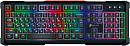 Клавиатура Оклик 717G BLACK DEATH черный/оранжевый USB Multimedia for gamer LED (476395)