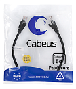 Патч-корд Cabeus PC-UTP-RJ45-Cat.5e-0.3m-BK-LSZH Патч-корд U/UTP, категория 5е, 2xRJ45/8p8c, неэкранированный, черный, LSZH, 0.3м