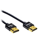 Filum Кабель HDMI Pro 1 м., slim, ver.2.0b, медь, черный, разъемы: HDMI A male-HDMI A male, пакет. [FL-CProSL-HM-HM-1M] (901878)