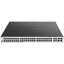 Коммутатор D-Link DGS-1210-52MP/F4A Настраиваемый L2 коммутатор с 48 портами 10/100/1000Base-T и 4 комбо-портами 100/1000Base-T/SFP (48 портов PoE 802