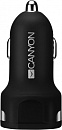 Автомобильное зар./устр. Canyon CNE-CCA04B 12W 2.4A 2xUSB универсальное черный