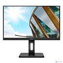 LCD AOC 23.8" 24P2Q Black с поворотом экрана {IPS 1920x1080 75Hz 4 ms 178/178 250cd DVI HDMI DisplayPort 1.2 4xUSB3.2 MM Pivot}