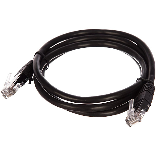 Cablexpert Патч-корд UTP PP6U-1M/BK кат.6, 1м, литой, многожильный (черный)