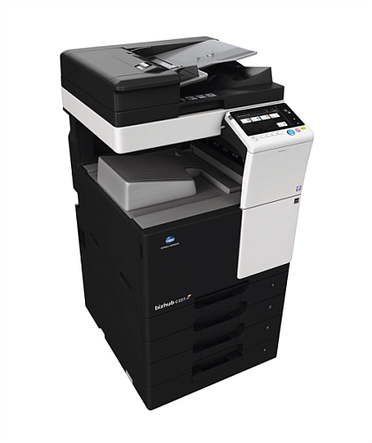 Лазерное многофункциональное устройство Konica Minolta bizhub 227 (МФУ, A3, 22 стр./мин, без крышки и ADF, без тумбы, без картриджей, без кабеля питан