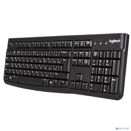 920-002522 Logitech Клавиатура K120 Black USB оригинальная заводская гравировка RU/LAT