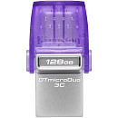 Kingston USB Drive 128Gb DataTraveler microDuo 3C DTDUO3CG3/128GB USB3.0 фиолетовый