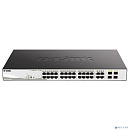 D-Link DGS-1210-28MP/F4A Настраиваемый L2 коммутатор с 24 портами 10/100/1000Base-T и 4 комбо-портами 100/1000Base-T/SFP (24 порта PoE 802.3af/at, PoE