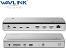 док-станция Docking Station WAVLINK Thunderbolt 4 Dual Display/98W Power Delivery Include 20V/11.5A Power Adapter/4xUSB3.0/3xThunderbolt 4/2xDP 4K 60H
