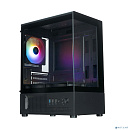 Корпус XASTRA Q300M 3ARGB-C6 Black mATX/Aquarium/Screewless/ 3x120mm ARGB PWM FM fans/Argb+PWM HUB 6port/ Q300M-3FM12A-C6