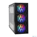 Exegate EX293018RUS Корпус Miditower ExeGate EVO-8243-NPX600 (ATX, БП 600NPX с вент 12 см, 2*USB+1*USB3.0, черный, 3 вент. с RGB подсветкой, боковая п