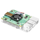 Плата интерфейсная Raspberry Pi Плата Power Over Ethernet (POE) Raspberry Pi PoE HAT+ for Raspberry Pi 3B+ и 4B, SC0468, для питания Raspberry Pi чере