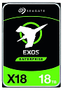 Жесткие диски Seagate Exos X18 HDD 3.5" SAS 16Tb, 7200 rpm, 256Mb buffer, 512e/4kn, CMR, ST16000NM004J, 1 year (следы установки)