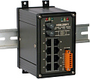 Коммутатор 8 x 10/100BaseTX, 1 x 10/100BaseFX, многомод, разъем ST, металлический корпус