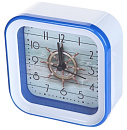 Perfeo Quartz часы-будильник "PF-TC-006", квадратные 10*10 см, штурвал