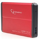 Корпус Gembird EE2-U3S-2-R Внешний 2.5" EE2-U3S-2 , красный, USB 3.0, SATA