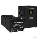 Exegate EX296612RUS Комплект ИБП EX296002RUS + батарея 40Ач EX282976RUS 2шт (инвертор, синус, для котла, настенный) FineSine SX-2500.LCD.AVR.2SH <2500