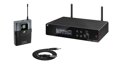 Инструментальная РЧ-система [507137] Sennheiser [XSW 2-CI1-B] 614-638 МГц, 12 каналов, рэковый приёмник, поясной передатчик, кабель для подключения ин