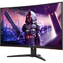 LCD AOC 31.5'' CQ32G2SE {VA 2560х1440 Curved 165Hz 300cd 178/178 3000:1 1ms D-Sub 2xHDMI DisplayPort 2x5W}