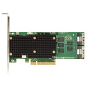 RAID-контроллер Broadcom 9660-16i SGL (05-50107-00 / 03-50107-00001) , PCIe 4.0 x8, LP, 24G SAS/SATA/NVMe, RAID 0,1,5,6,10,50,60, 16port(2x8 SFF-8654)