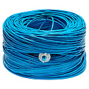 Cabeus UTP-4P-Cat.5e-SOLID-BL Кабель витая пара UTP (U/UTP), категория 5e, 4 пары (24 AWG), одножильный, PVC нг(А)-LS, синий