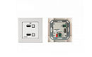 Коммутатор 2х1 Kramer Electronics WP-211T/EU-80/86(W) HDMI с автоматическим переключением; коммутация по наличию сигнала, поддержка 4K60 4:2:0, POE, в
