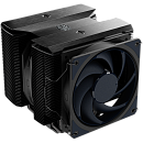 Кулер для ЦПУ/ Cooler Master Master Air MA824 Stealth (300W, 4-pin, 165.6mm, tower, Al, 2xfans: 1x135mm&1x120mm/63.6CFM/24.6dBA/~1950rpm/1700/1200