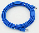 Патч-корд cat.5E molded 5м синий RJ-45 (m)-RJ-45 (m)