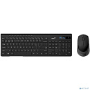 Клавиатура + мышь Genius Smart KM-8230 BLACK {USB,1 мини-ресивер на оба устройства,104 кл кнопка SmartGenius, мембранная,800-1600 DPI} [31340015408]