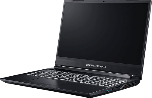 Ноутбук Dream Machines G1650Ti-15RU54 15.6"(1920x1080 WVA 144Hz)/Intel Core i5 10200H(2.4Ghz)/16384Mb/1024SSDGb/noDVD/Ext:nVidia GeForce