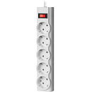 Defender Фильтр ILS 355 5,0 м, 5 розеток, белый [99355]