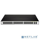 D-Link DGS-1210-48 WebSmart коммутатор с 44 портами 10/100/1000Base-T + 4 комбо-портами 1000Base-T/SFP и функцией энергосбережения