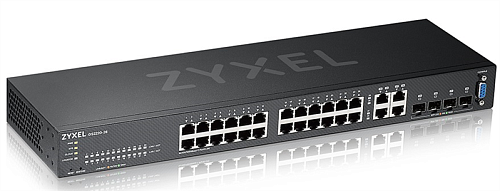 Коммутатор Zyxel Networks L2 Zyxel NebulaFlex Pro GS2220-28, rack 19", 24xGE, 4xCombo (SFP/RJ-45), бесшумный