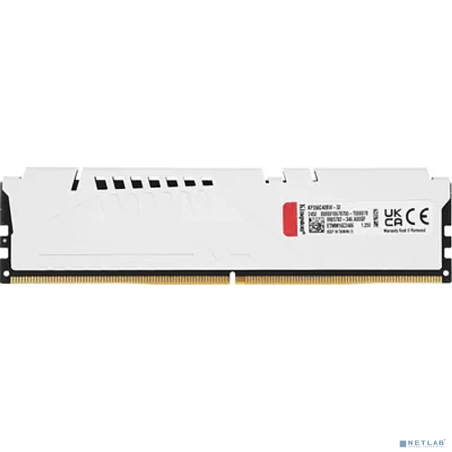 Память оперативная/ Kingston 32GB 5600MT/s DDR5 CL40 DIMM FURY Beast White XMP