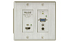 Передатчик-энкодер [500773-TX] MuxLab 500773-TX HDMI / VGA over IP, UHD-4K, в форме декоративной настенной розетки, с PoE