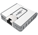 Точка доступа wi-fi MikroTik mAP lite with 650Mhz CPU, 64MB RAM, 1xLAN, built-in Dual Chain 2.4Ghz 802.11bgn Dual Chain wireless with integrated anten