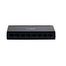 Коммутатор Dahua DH-PFS3008-8GT-L 8-портовый гигабитный неуправляемый , 8xRJ45 1Gb, коммутаця 16 Гбит/с, MAC-таблица 2K, пластик