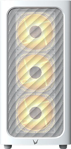 корпус Formula V Line Air Mesh G3 Plus White, MATX, Type-C*1, USB3.0*2, FRONT 3x120mm FRGB, REAR 1x120mm FRGB